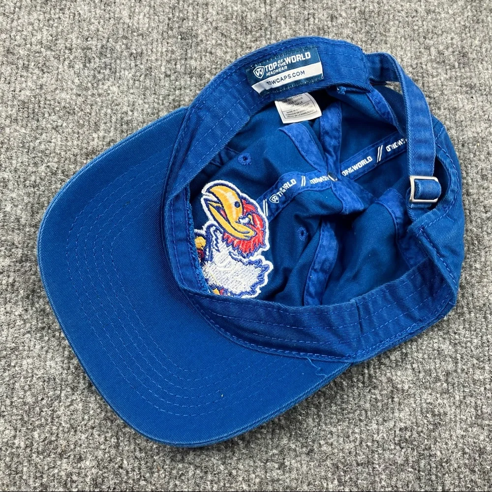 Kansas‎ Jayhawks Basketball Hat One Size Blue